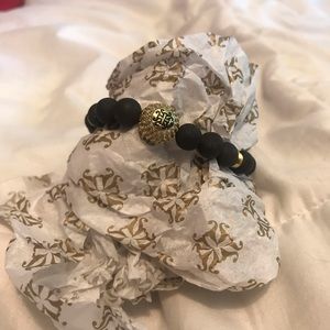 Black rustic cuff bracelet